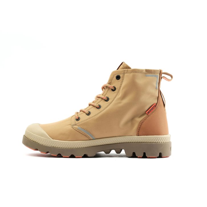 Palladium Pampa Lite+ Recycle WP+ Women's Boots Brown | UK Q349-ZIV